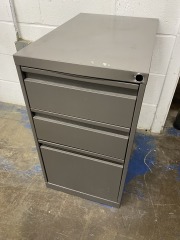 Grey 3 Drawer Filing Cabinet