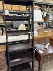 DARK WOOD 5 SHELF BOOKSHELF