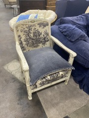 Off-White French Country Chair with Donkey