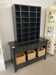 Black 2 pc. Storage Unit