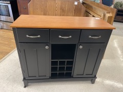 Black Kitchen Storage
