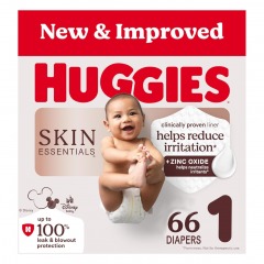3793 BLK2 | HUGGIES Skin Essentials Diapers 66-Pack