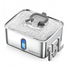 3788 G7 | SIBAYS Stainless Steel Pet Water Fountain