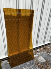 Large MCM Amber Bottle Pattern Acrylic Sheet