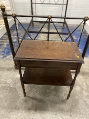 Rustic Wood Side Table