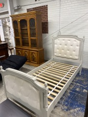 White Pottery Barn Twin Kid Bed Frame