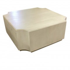 Light Beige Wood Coffee Table -As Is