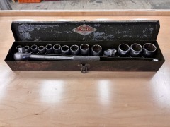 Vintage S-K Tools Socket and Ratchet Set