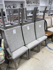 Gray Upholstered Dining Rm Chair
