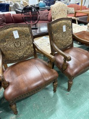 Arm Chair upulstered and wood