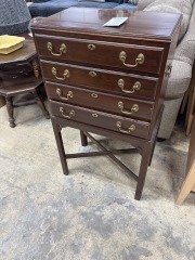 Ethan Allen Georgian Court Silverware Chest