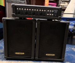 Kustom KPM4080 PA sytem with 2 Speakers