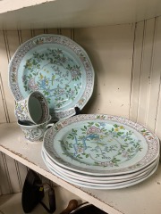 Vintage Adams Calyx Ware Singapore Bird (set of 8)