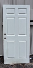 White Solid Wood 6 Panel Door 36\
