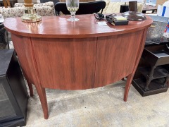 Cherry Wood Bow Server