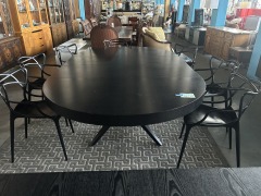 Black Table & 8 Chairs