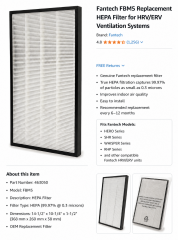 Fantech Filter