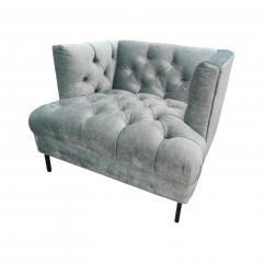 Jonathan Adler Caribbean Velvet T-Arm Tufted Chair