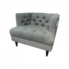 Jonathan Adler T-Arm Tufted Grey Chair