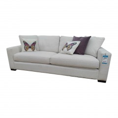 White 2 over 2 Cushion Sofa