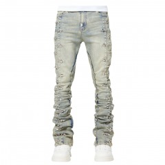 3809 R5 | GUAPI Vintage Blue Aviation Clasp Denim 34\