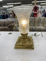 Joseph Inwald Marine Life Frosted Table Lamp