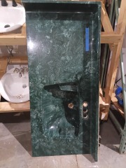 63x22 green bathroom countertop w\/sink 3427