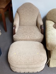 Arm Chair+Ottoman