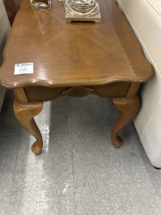 Oak Oval End Table