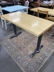Butcher Block Pedestal Table (Each) 48\