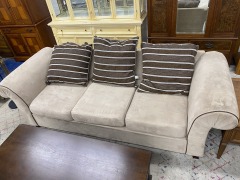 Taupe Microfiber Couch