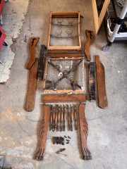 Deconstructed Antique Morris Knock Down Chair