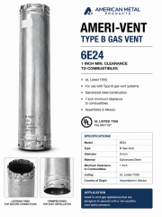 Type B Gas Vent