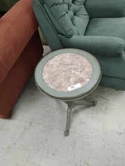 French Pedestal Side Table