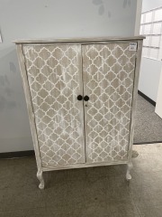 Whitewash Clothing Armoire