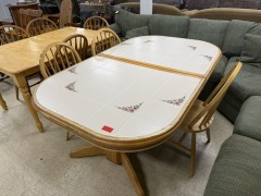 DINING ROOM SET W\/3 CHAIRS
