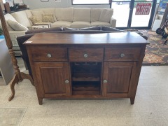 Dark Buffet 3 Drawers 2 Doors