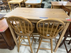 3 PC ISLAND BAR SET