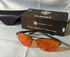 Blue Light Blocking Glasses | 70% Light Amber Lenses | For Better Sleep, Gaming