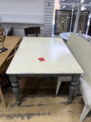 Grey\/White Farmhouse Table