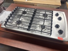 Whirlpool 30-inch Stainless Steel 4-Burner Gas CooktopStove Top