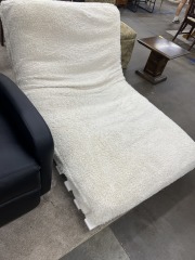 White Floofy Lounge Chair