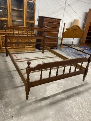 Kenlea Solid Cherry Full Bed Frame