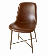 Set of 2 Vinyl Curved Barstools