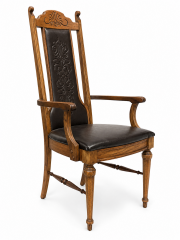 6 of Embossed Leather Chairs