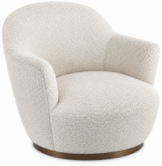 Pair of Swivel Barrel Accent Chairs