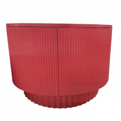 Vanguard Furn. Vertical Fluted Red Sideboard