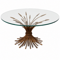 Metal wheat table