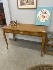 Petite 3 Drawer Wood Desk
