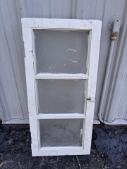 Antique Pinwheel Privacy Glass Window